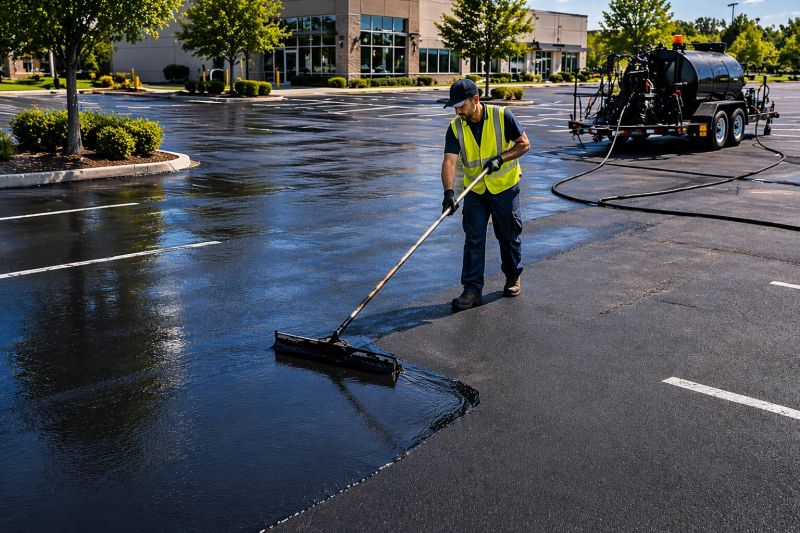 Church Parking Lot Sealcoating in Greenville, SC